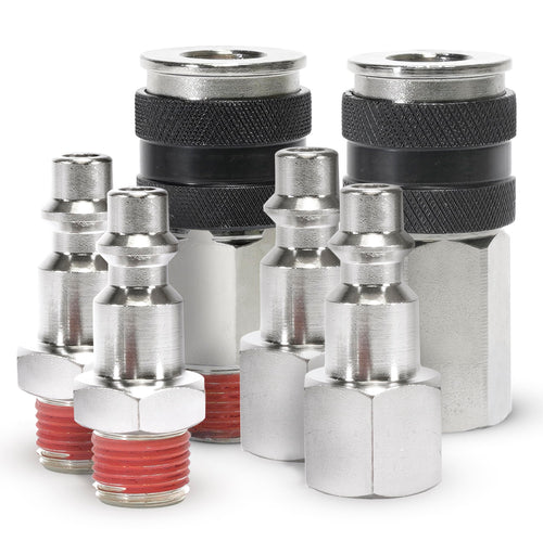 1/4" NPT Couplers M & F, Quick Connect Studs 1/4" M (2) & F (2), NO LOGO