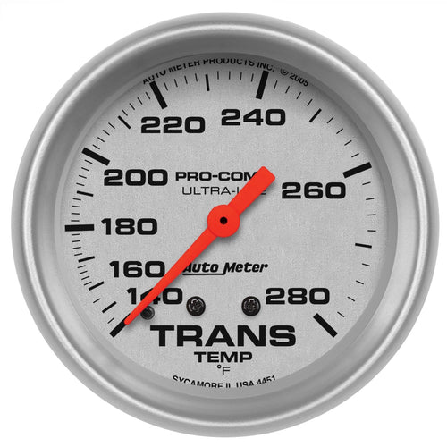 Auto Meter Ultra-Lite 4451 Mechanical Transmission Temperature Gauge