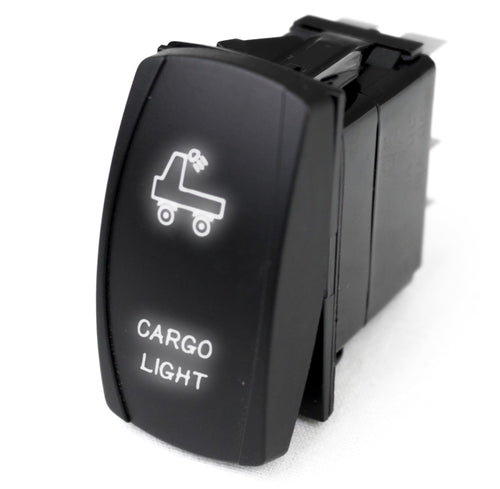 Rocker Switch Race Sport RSLJ68W w/ White LED Radiance