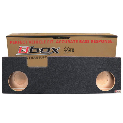 Bbox 10 Inch Dual Subwoofer Enclosure - Accu-Tuned Sealed Subwoofer Box Improves Audio Quality, Sound & Bass - Fits 2004-2015 Ford F250/350/450 Crew Cab