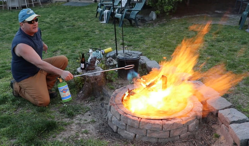 Flame King Fire Starter Torch Propane works with 1lb Tanks for Firepits, Charcoal Grills, Wood Oven