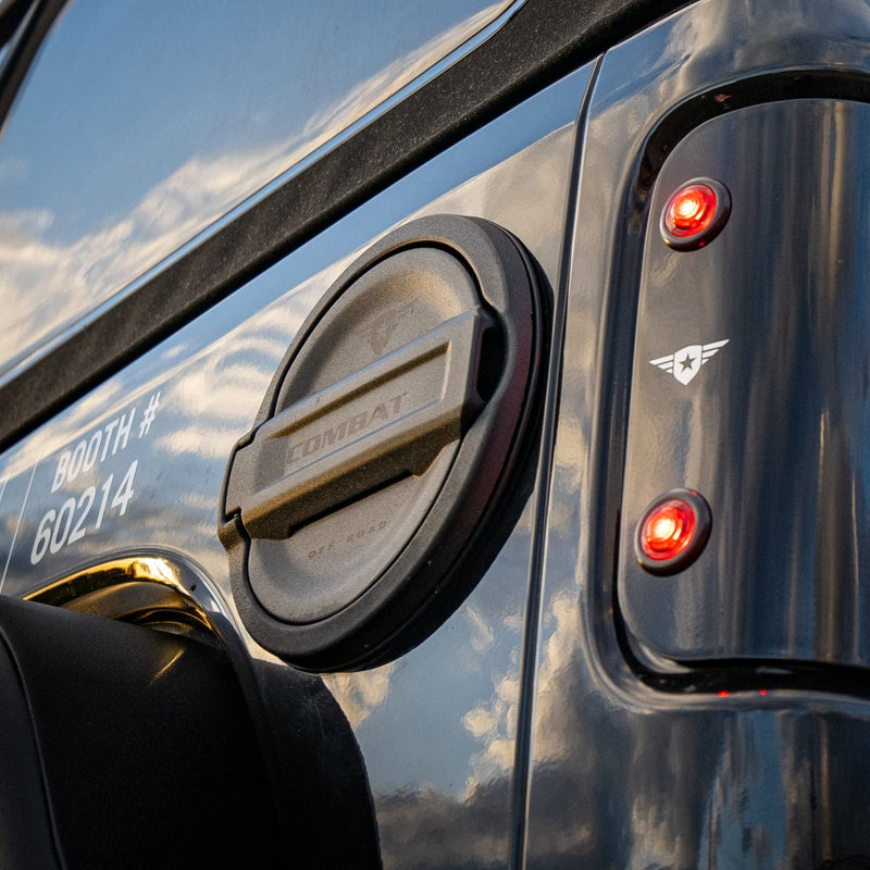 Fuel Containment Door Combat Off Road - Gas Cap Door compatible with Jeep Wrangler JL/JLU