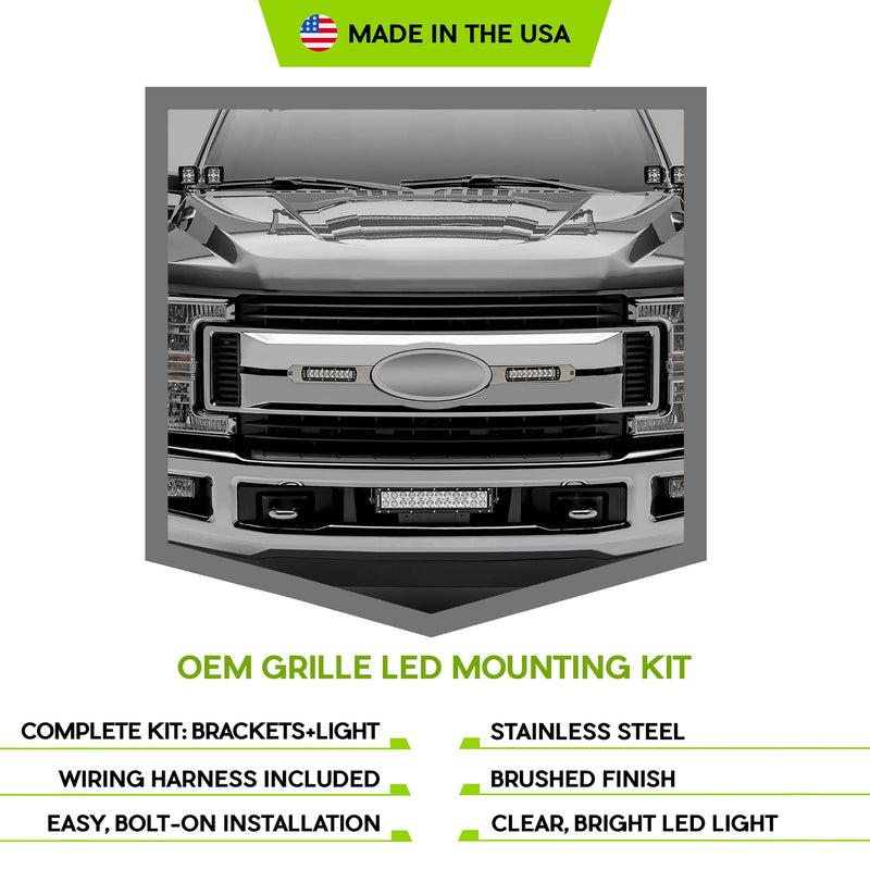 ZROADZ Brushed Z415573-KIT OEM Grille Kit, Black