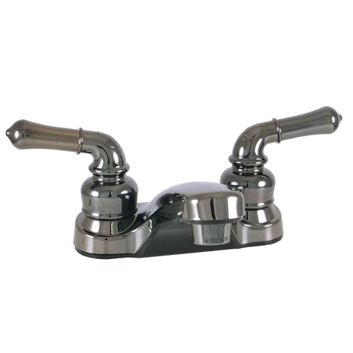 U-YCH77 Empire Faucets 4" Non-Metallic Lavatory Faucet with Teapot Handles - Chrome