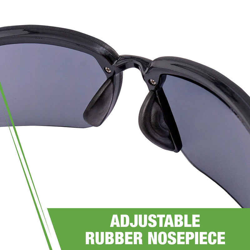 Safety Glasses Crossfire 2961, Smoke Lens/Pearl Black Frame, One Size