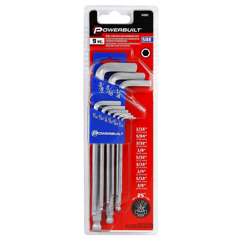 Long Arm Powerbuilt Alltrade Ballend Hex Key Set