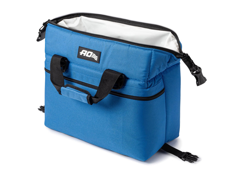 AO Coolers Soft-Sided Original Cooler Bag, Leak-Proof, Insulated, Lightweight, Royal Blue, 24-Can