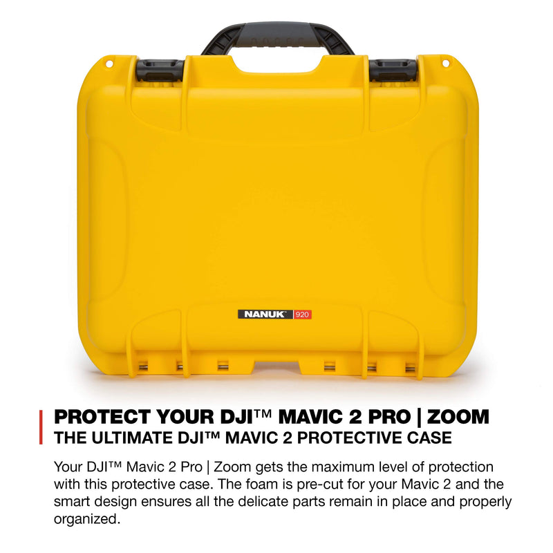 Nanuk Case for DJI Mavic w/foam insert 2PZ - Yellow 920-MAV2PZ4