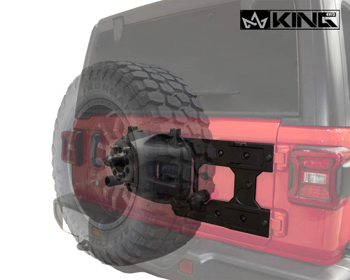 4WD King RTG Heavy Duty Tire Carrier - JL 2018-2020 Jeep Wrangler & Wrangler Unlimited