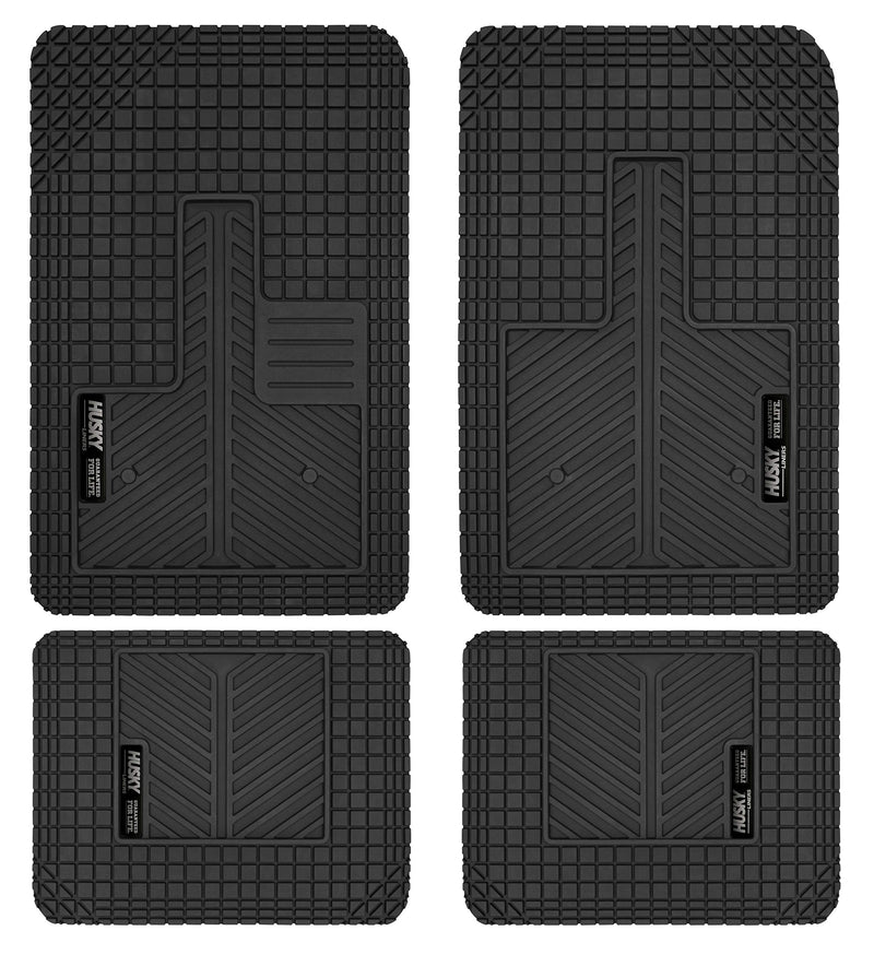 Husky Liners | Automotive Floor Mats Uni-Fit/Universal | Fits Cars, Trucks, Vans, SUV's | Black | 51502 | All Weather Protection | Easy Trim to FIT