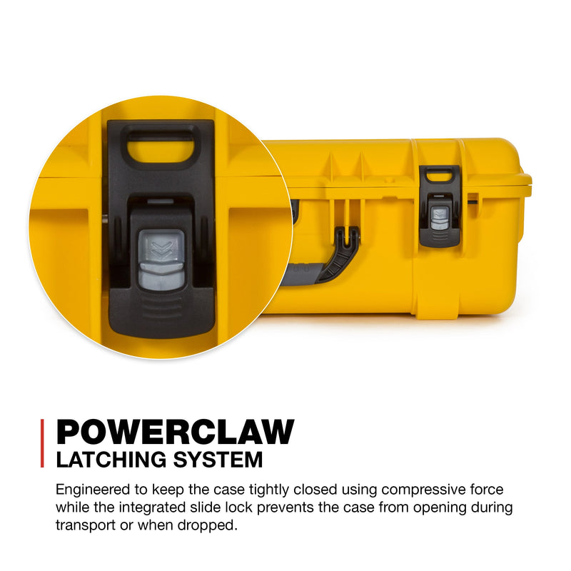 Waterproof Nanuk 945 Hard Case with Foam Insert - Yellow