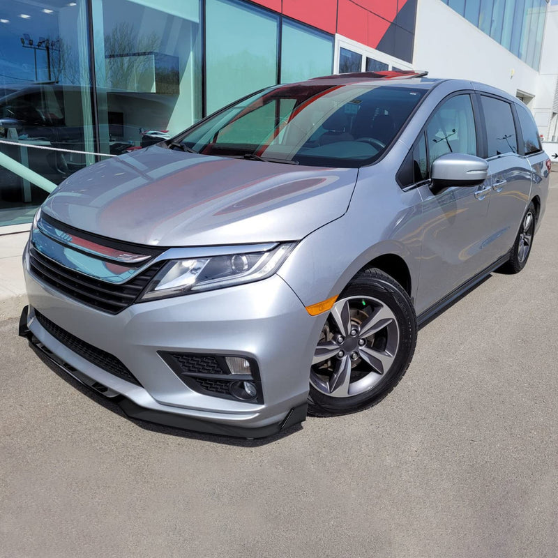 Front Bumper Lip Spec-D Tuning Glossy Black Compatible with Honda Odyssey 2018