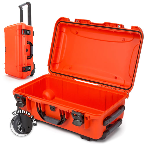 Hard Case NANUK 935 – Waterproof Equipment Case with Wheels, 22” x 14” x 9” – Dustproof and Impact Resistant, Airline Carry-On Approved – Orange