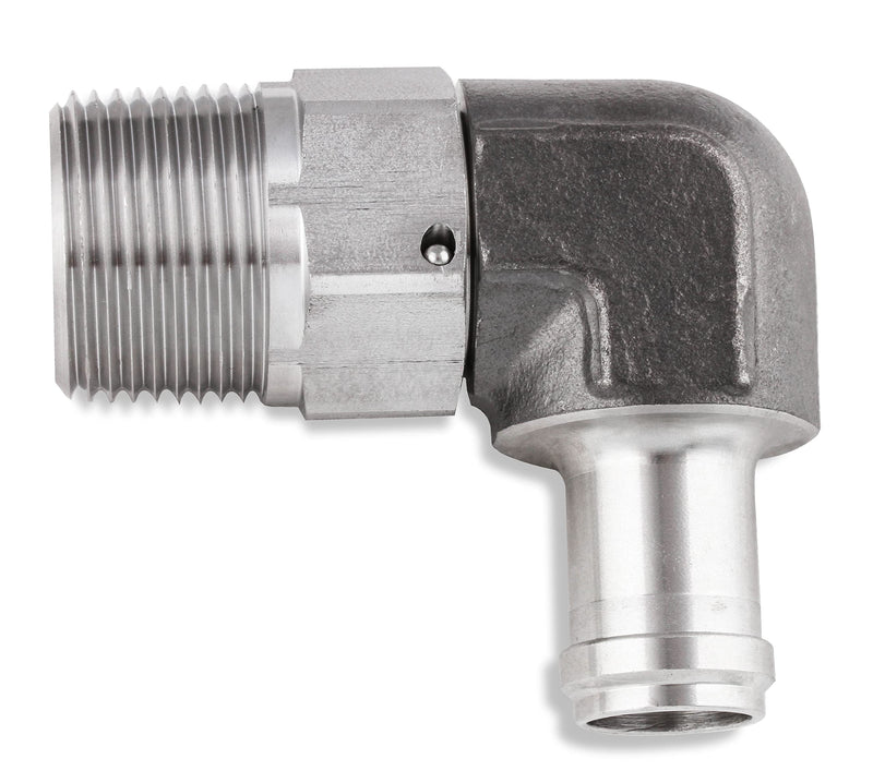 Earl's 90 Degree SS988410ERL 5/8 in. Hose to 1/2 in. NPT Male Elbow - with Swivel