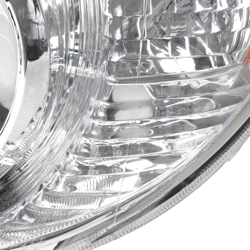 Chrome Projector Headlights SPEC-D TUNING Compatible with 2006-2009 Toyota 4Runner SR5 Limited, Left + Right Pair Headlamps Assembly