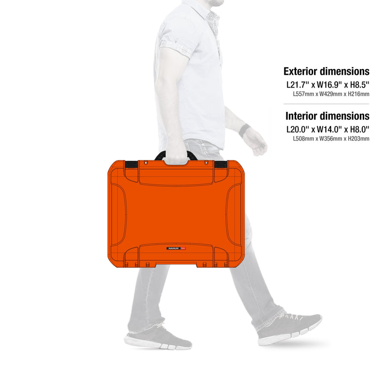 Orange Nanuk 940 Waterproof Hard Case