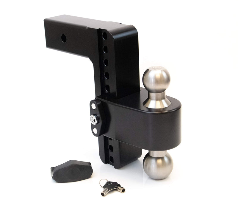 Drop Hitch Receiver Weigh Safe LTB8-2.5-CER-BLA: 2.5 Inches Adjustable