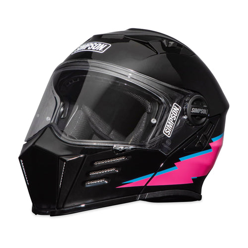 Simpson Motorcycle Helmet Mod Bandit - US Limited Edition Radical - 2XL | Modular Full-Face Helmet Clear Visor Shield DOT ECE Certified for Street, Cruiser & Touring Riders (M59282X)