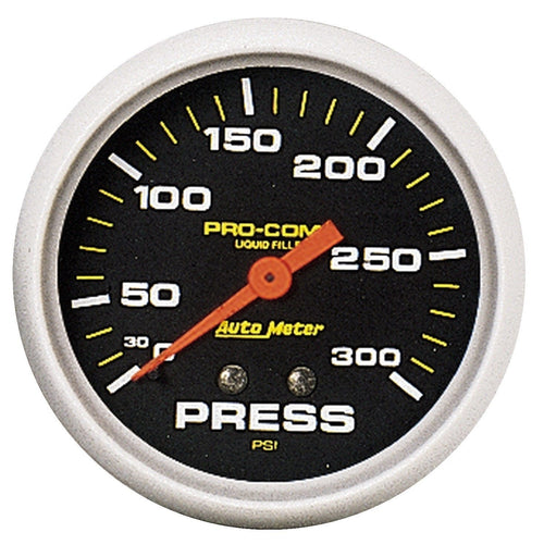AUTO METER Pro-Comp 5423 Liquid-Filled Mechanical Pressure Gauge,2.625 in.