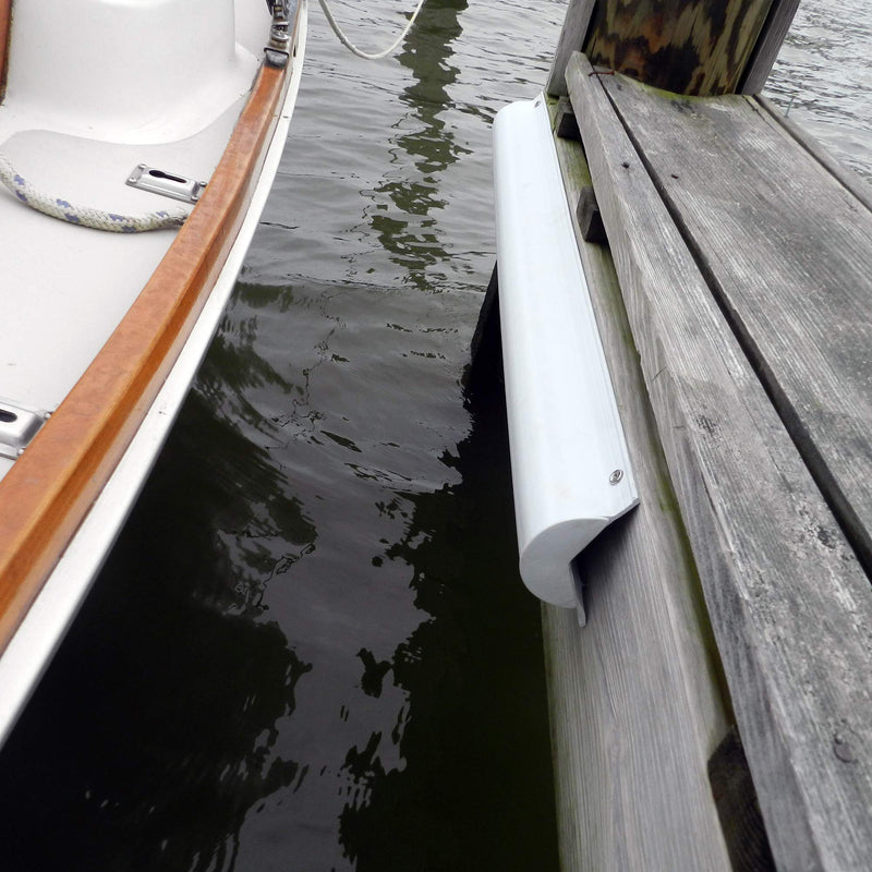 PVC Piling Bumper Dock Edge + Inc. (White, 6-Feet)