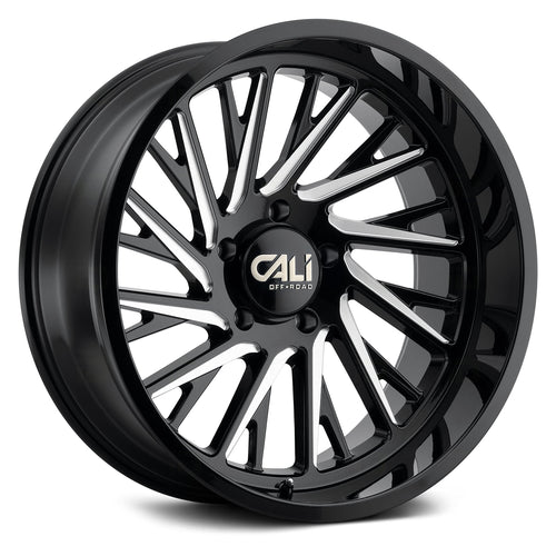 Purge CALI OFF-ROAD Gloss Black Wheel with Painted (24 x 14. inches /6 x 135 mm, -76 mm Offset)