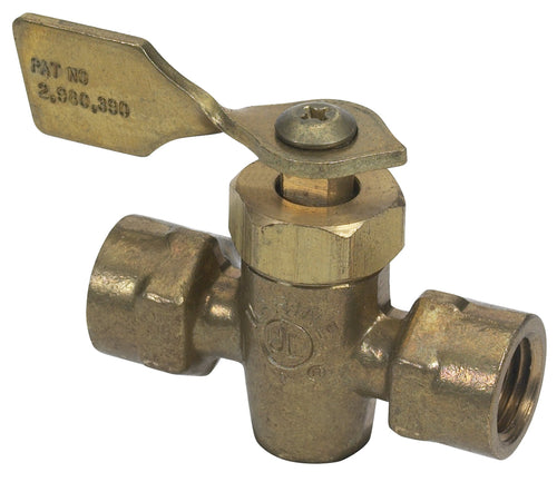 Moeller Shut-Off Fuel Tank Valve (1/4" FNPT, Female/Male, Brass)
