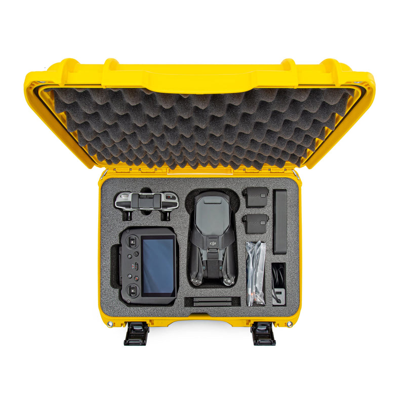 Waterproof Nanuk 925 Case with Foam Insert for DJI Mavic 3 Fly More/Cine Premium Combo, Yellow