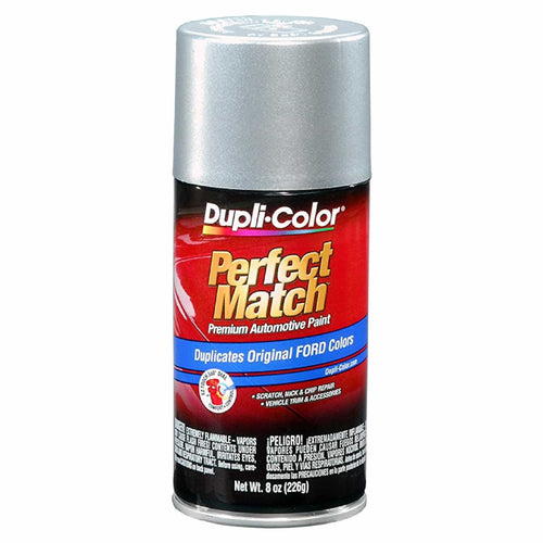 Perfect Match Dupli-Color Automotive Spray Paint – Ford Silver Charcoal Metallic, 1Q/14/D1/9Z/YN – 8 oz. Aerosol Can