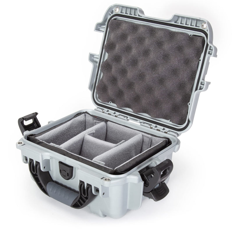 Waterproof Nanuk 905 Hard Case with Padded Dividers - Silver