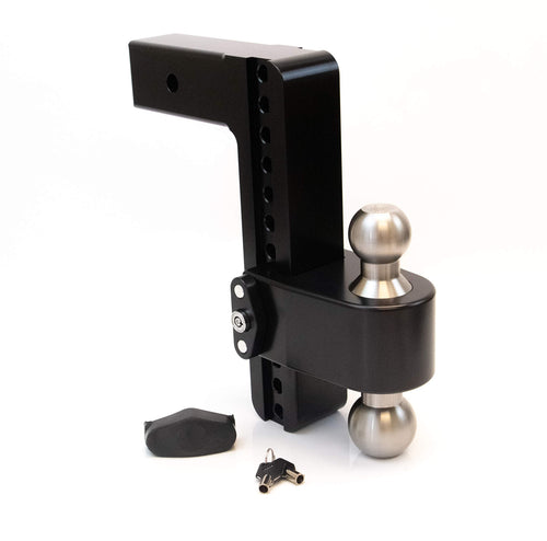 Drop Hitch Receiver Weigh Safe LTB10-2.5-CER-BLA: 2.5 Inches Adjustable, Black
