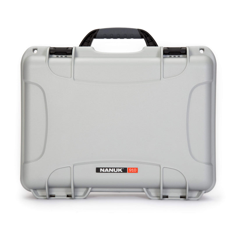 Waterproof Nanuk 910 Hard Case with Foam Insert for DJI Mavic Mini 2 Fly More - Silver