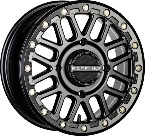Raceline Podium A93B-47037+38 Beadlock Wheel - 14x7-6+1 Offset - 4/137 - Black