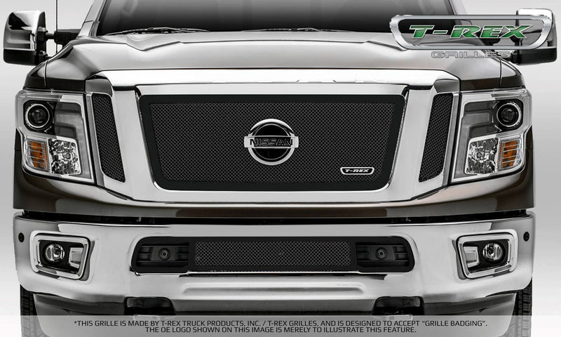 T-Rex Upper Class Black 51785 T-Rex Nissan Titan Blk Mesh Grille