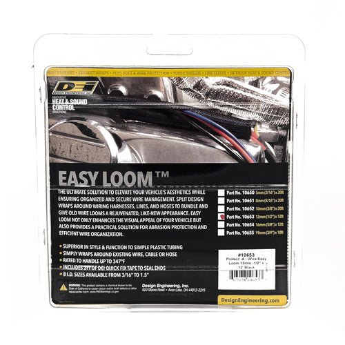 Easy Loom Design Engineering 010653 1/2" (13mm) x 12' Split Sleeve Wire and Hose Protection
