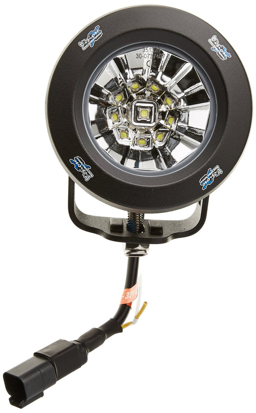 Optimus Black Round Vision X Lighting 9141435 10W LED Flood Light - Pair