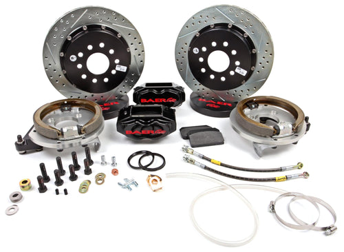 Brake System BAER BRAKES 4302315B-BKCZ (13" Rear SS4+ w/Park Brake Black 75-81 GM F Body Stock C Clip Rear End), 1 Pack