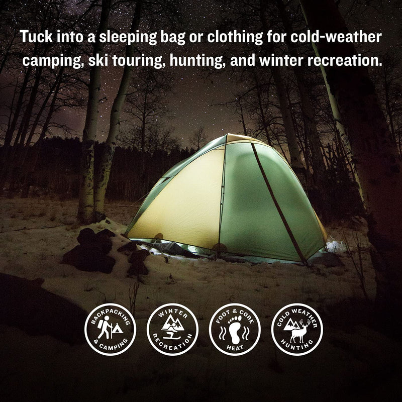24-Hour Ignik Compostable XL Body and Sleeping Bag Warmers with Resealable AirBarrier Pouch, 4 Pairs