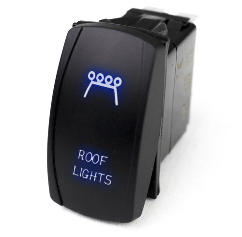 Rocker Switch Race Sport Lighting RSLJ15B w/Blue LED Radiance (Roof Lights)