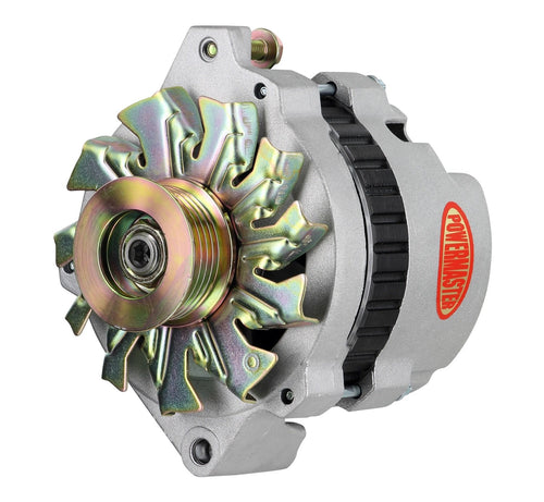 7801 Powermaster Alternator (GM CS130 Natural 105A 6 grv Pulley Str Mtg 6.14" 1-Wire or OE Hookup), 1 Pack