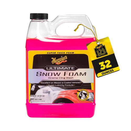Ultimate Snow Foam Wash Meguiar's, Foaming Car Wash Formulated for Foam Cannons & Foam Guns, 32oz