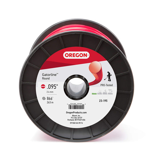 Oregon Professional 23-195 Red Gatorline Round String Trimmer Line .095-Inch Diameter 3-Pound Spool