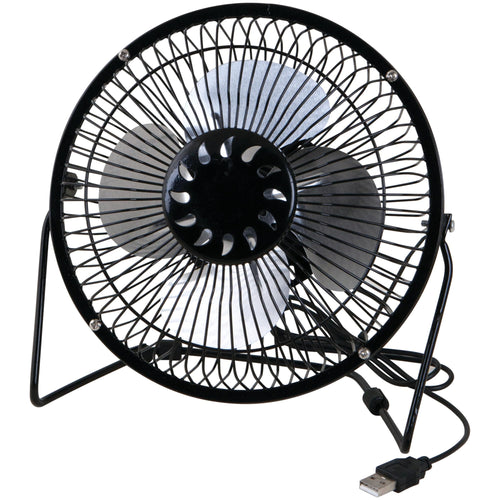 W1663 Performance Tool 6-Inch Blade (Powerful Airflow, Low Noise, Metal Design, USB Powered, Personal Table Fan, Mini Cooling Fan, Small Desk Fan, Quiet Office Fan), 1 Pack