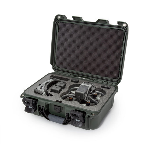 Waterproof Nanuk 915 Hard Case with Foam Insert for DJI Avata FPV Unit, Goggles and Controller - Olive (915S-080OL-0A0-C0778)