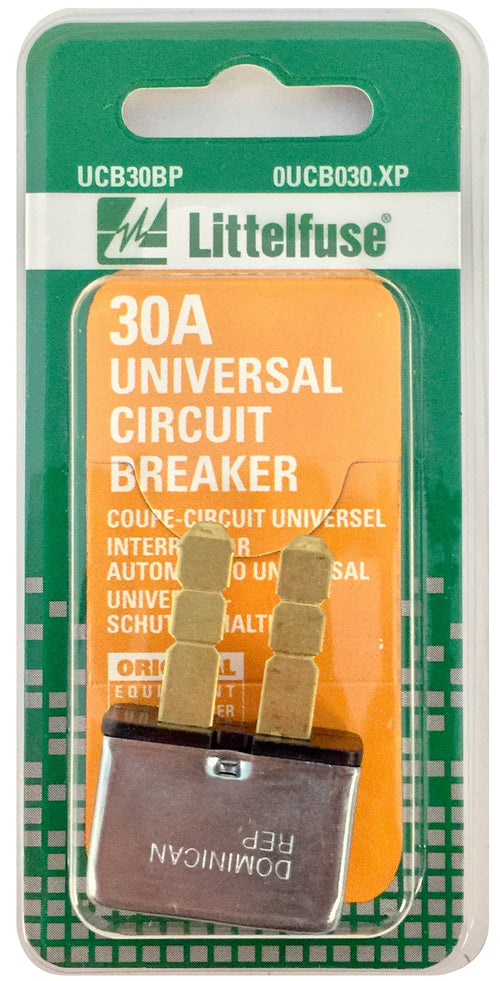 30 Amp Littelfuse Universal Circuit Breaker 0UCB030.XP