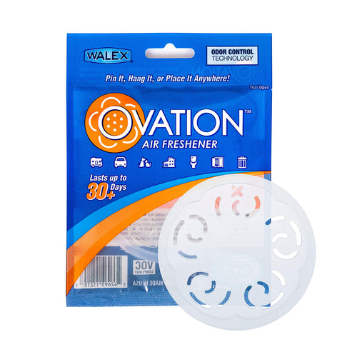 Ovation Portable Air Freshener Discs, Solid Deodorizer for Odor Control, RV Trailers, Boats, Cars, OVAFFRE1, Fresh, Pack of 1, Lavender