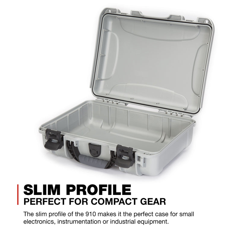Waterproof Nanuk 910 Hard Case Empty - Silver