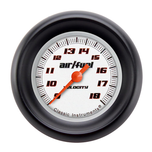 Velocity White Classic Instruments 2 1/8" Air Fuel Ratio Gauge VS194WBPF