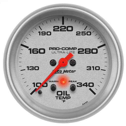 Auto Meter Ultra-Lite 4440 Electric Oil Temperature Gauge