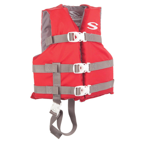 Kids Stearns Life Vest, USCG Approved Type III Life Jacket for Children Under 90lbs, Youth PFD for Boating, Swimming, Watersports, Pool, Beach, & More