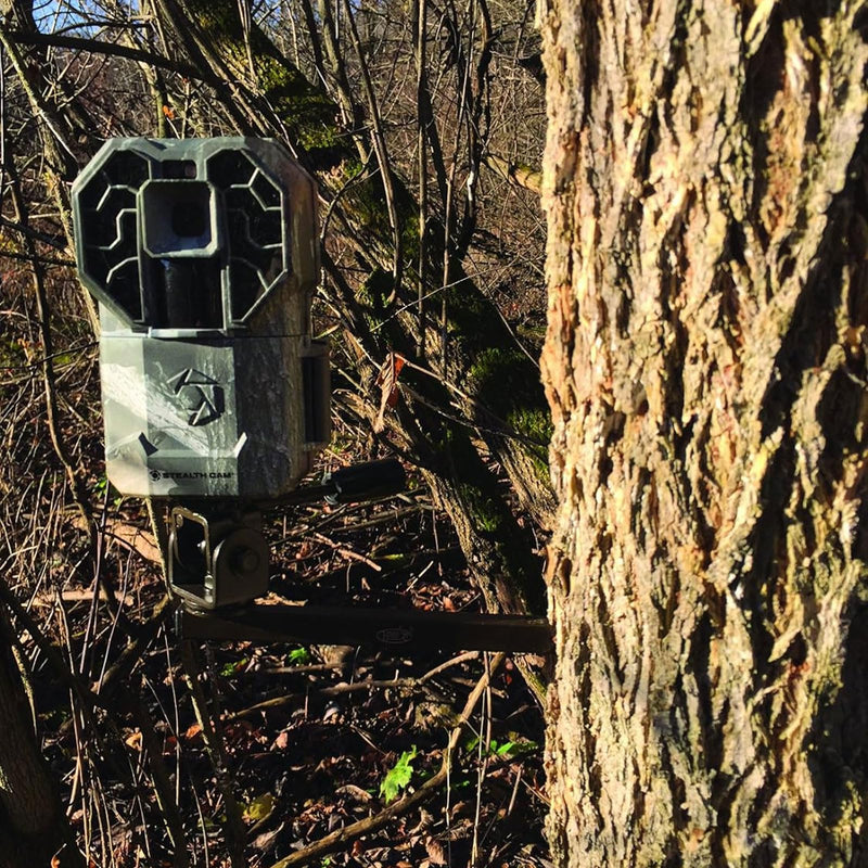 HME Tree Mount Trail Camera Holder with 360-degree Rotational Camera Head | Compact Sturdy Design | Easy Installation & Versatile Compatibility